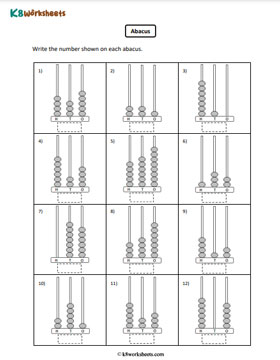 Reading Abacus | 3-digit Numbers