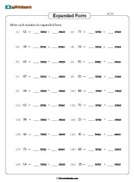 Writing 2-digit Numbers in Expanded Form