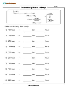Converting Hours to Days 3